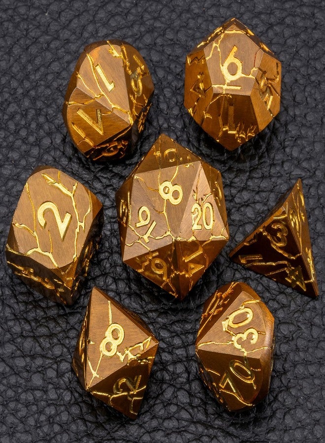 weyano Dungeons and Dragons Dice Metal Dice Set with Gift Case, Polyhedral Dice Set for RPG D&D RPG Tabletop Games Dice Set - Image 5